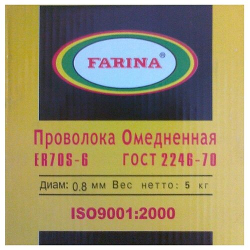 Проволока Farina Св-08г2с Ф0,8 (5кг) .