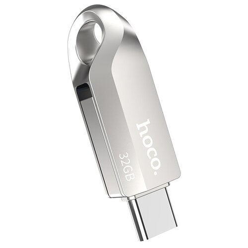 Флешка Hoco UD8 Smart 32 ГБ, 1 шт., серебристый флеш накопитель xiaomi aigo usb 3 2 type c u350 32gb