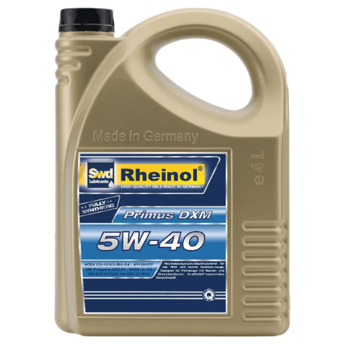 SWD масло RHEINOL 5W-40 PRIMUS DXM СИН. 4Л 31239470