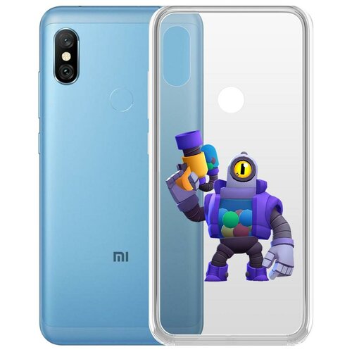 фото Чехол-накладка clear case brawl stars-рико для xiaomi redmi note 6 pro krutoff group