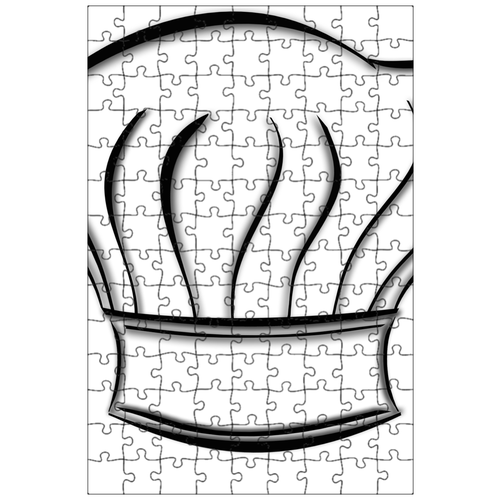 фото Магнитный пазл 27x18см."колпак, шляпа, готовить" на холодильник lotsprints