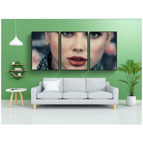 фото Набор модулных постеров для интерьера "женщина, молодой, красивая" 60x90 см. в тубусе, без рамки lotsprints