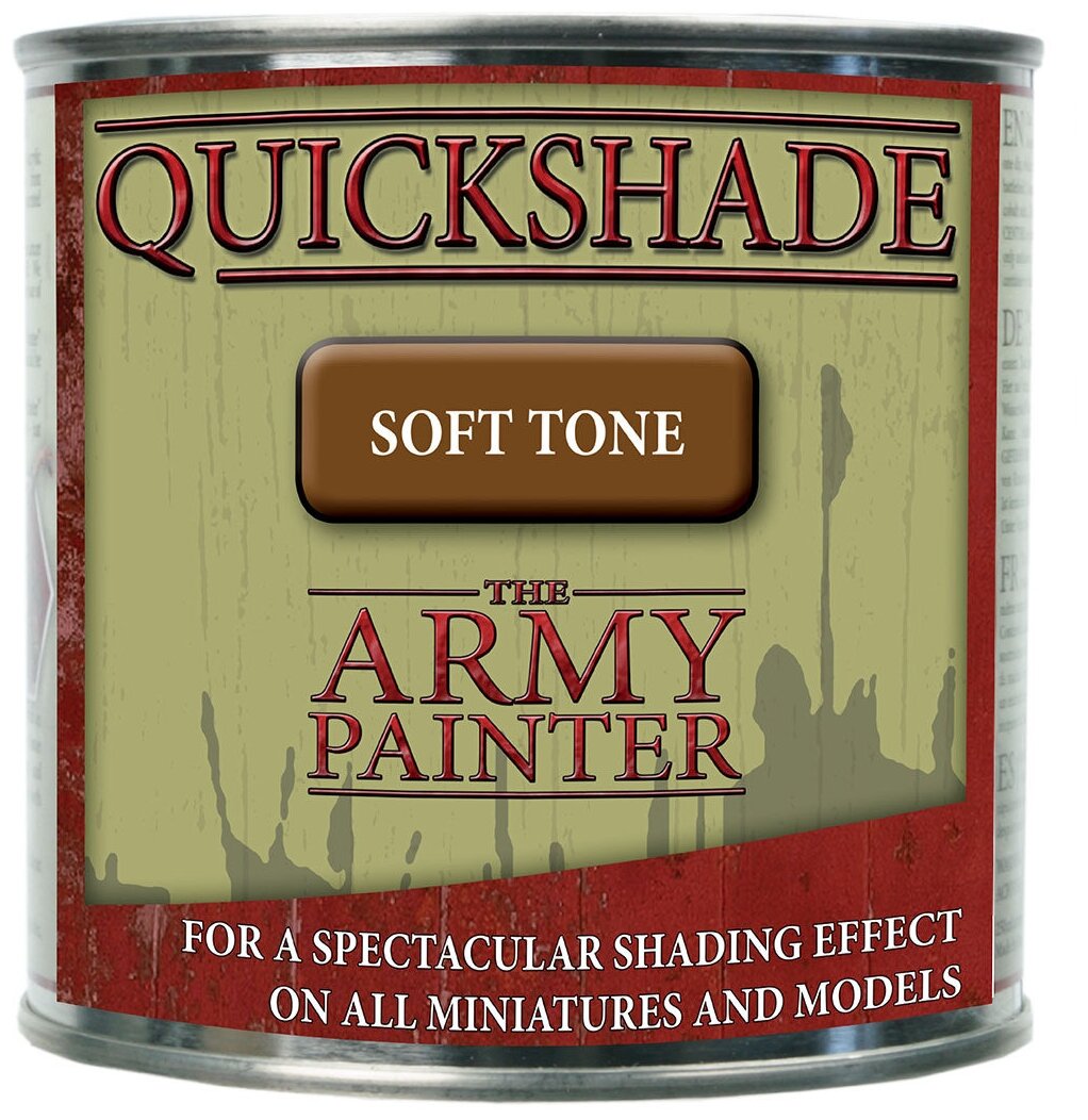 Проливка для моделирования The Army Painter Quickshade: Soft Tone в жестяной банке (250мл)