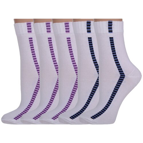 Комплект из 5 пар женских носков Palama ждс-02, микс 12, размер 23 (35-37)