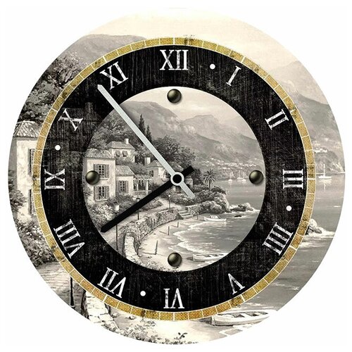 фото Svs настенные часы svs 3501007 classic пейзаж