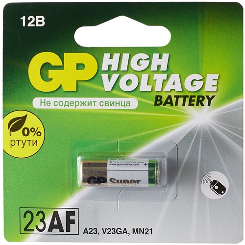 Батарейка GP Batteries A23 12 В (1 шт.) батарейка gp набор acm01 cr12 12 штук