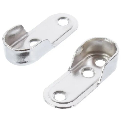 Фланец для овальной трубы ( мебельной штанги) 2 шт. в комплекте