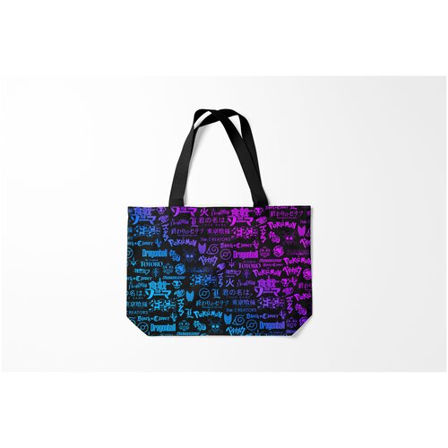 фото Сумка-шоппер / 46х35 см / аниме / лого мультфильмов anime logo burnettie