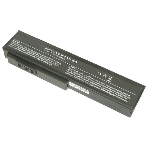 Аккумуляторная батарея для ноутбука Asus X55 M50 G50 N61 M60 N53 M51 G60 G51 5200mAh OEM черная аккумуляторная батарея для ноутбука asus x55 m50 g50 n61 m60 n53 m51 g60 g51 5200mah oem черная