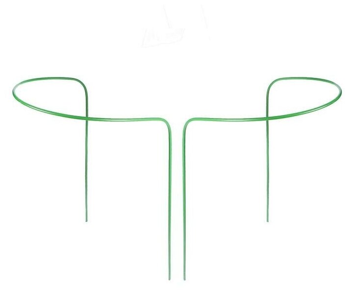 Кустодержатель, d = 30 см, h = 80 см, ножка d = 0,3 см, металл, набор 2 шт, зеленый./В упаковке шт: 1