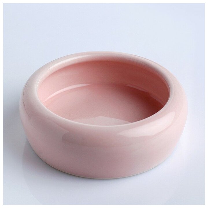 фото Миска керамическая 110 мл, нежно-розовая 3933123