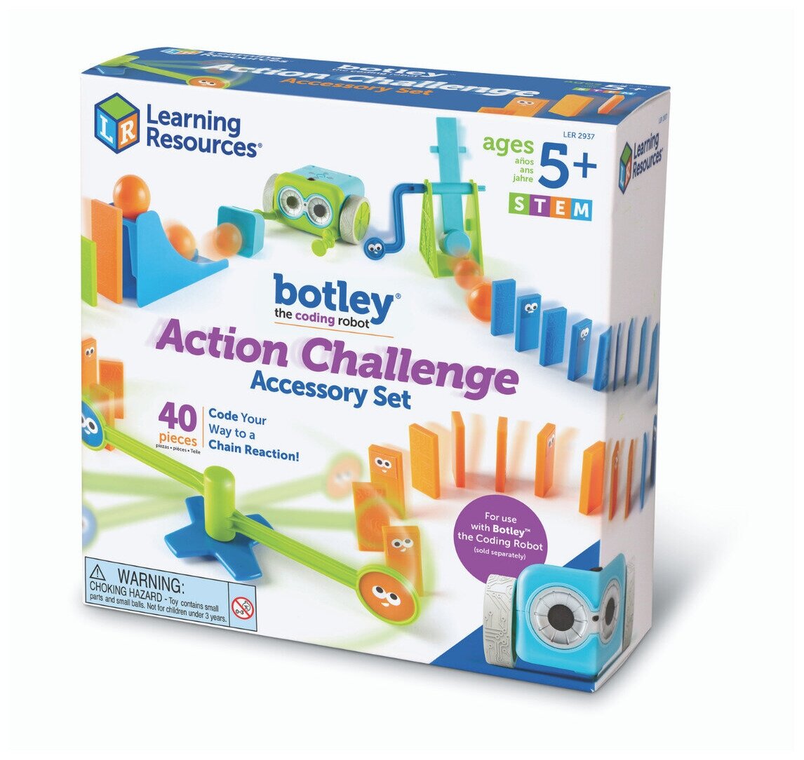 Learning Resources "Аксессуары для робота Ботли" Развивающая игрушка (набор аксессуаров, 40 элементов)