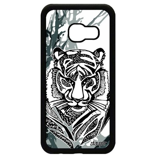 фото Противоударный чехол на телефон // samsung galaxy a3 2017 // "тигр" сибирь охота, utaupia, серый