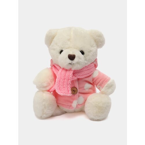 Мягкая игрушка Плюшевый медведь Мишка, 35 см, розовый
