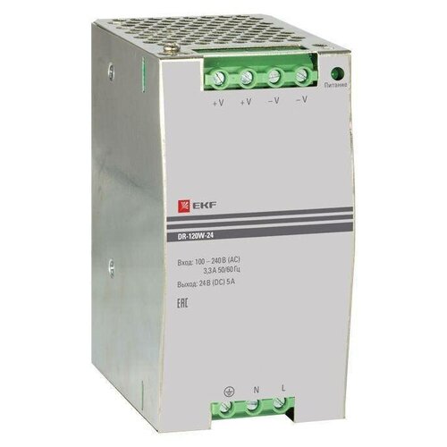 фото Блок питания 24в dr-120w-24 ekf dr-120w-24