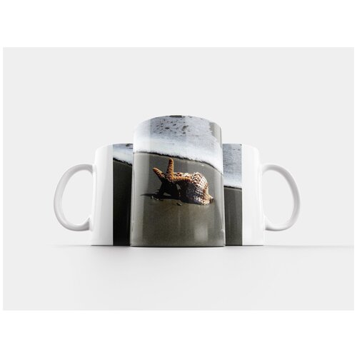 фото Кружка "оболочка, морская звезда, пляж" 320 мл lotsprints