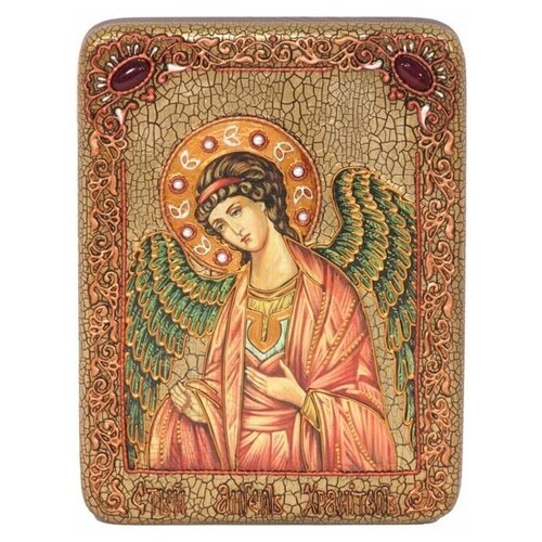 Подарочная икона Ангел Хранитель на мореном дубе 15*20см 999-RTI-292m подарочная икона ангел хранитель на мореном дубе 15 20см 999 rti 291m