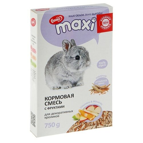Кормовая смесь Ешка MAXI для кроликов, с фруктами, 750 г