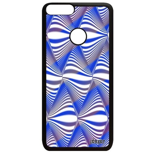 фото Защитный чехол на мобильный // huawei p smart 2018 // "иллюзия волны" смерч преломление, utaupia, голубой