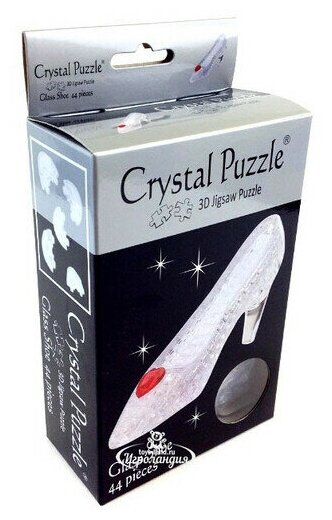 Головоломка 3D Crystal Puzzle Туфелька цвет: прозрачный - фото №6