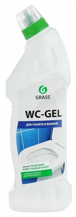 Средство для чистки сантехники GraSS "WC-gel" 1000мл 125437 - фотография № 5