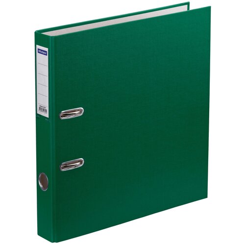 OfficeSpace Папка-регистратор с карманом на корешке A4, бумвинил, 50 мм, зеленый