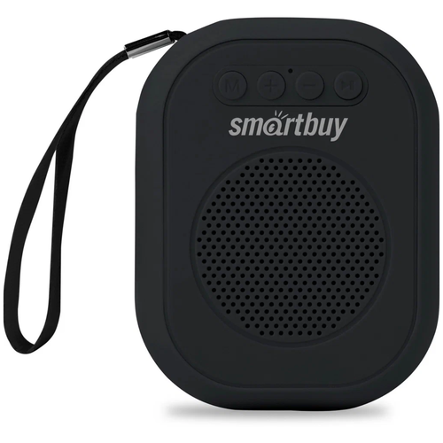 Колонка портативная Smartbuy Bloom, 3Вт, Bluetooth, MP3, FM-радио, до 5 часов работы, черный