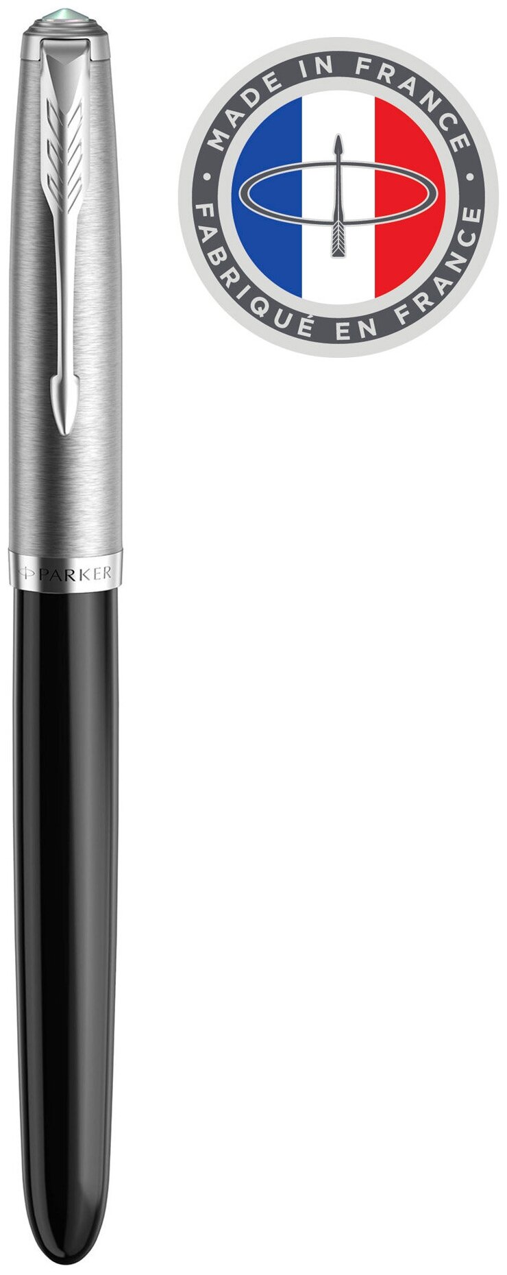 Parker 2123491 Ручка перьевая parker 51 core, black ct (перо f)