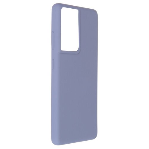 фото Чехол pero для samsung galaxy s21 ultra liquid silicone grey pcls-0038-gr