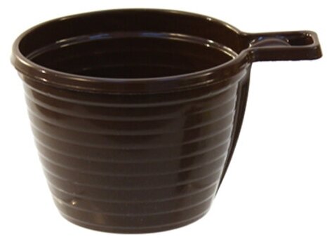 Чашка кофейная одноразовая пластмассовая 200мл "Антелла" д8см, h5,35см, коричневый, набор 6шт (Россия) - фотография № 2