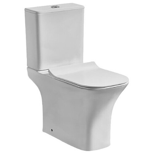 Унитаз-компакт Orange C02-000W безободковый, с микролифтом