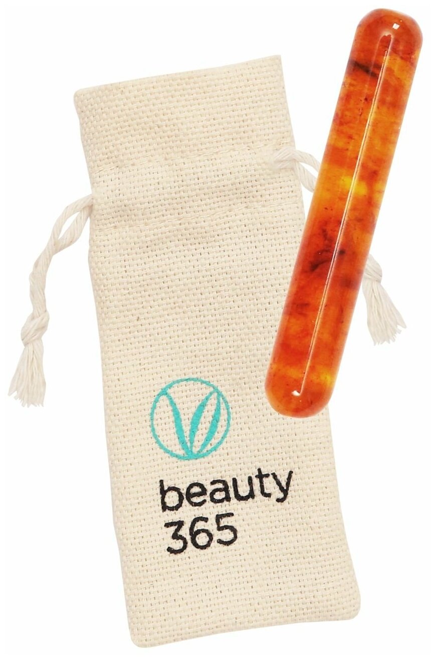 Beauty 365 Янтарный массажер 7,5 х 1,2 см в мешочке 1 шт