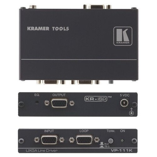 Линейный усилитель видео VGA Kramer VP-111K системы multiroom kramer kramer распределитель усилитель kramer vm 1010