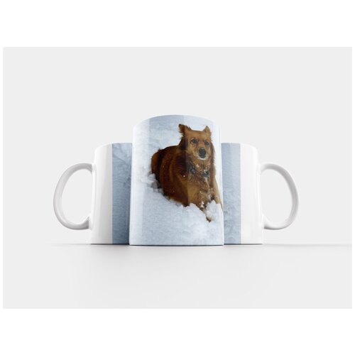 фото Кружка "собака, зима, открытый" 320 мл lotsprints