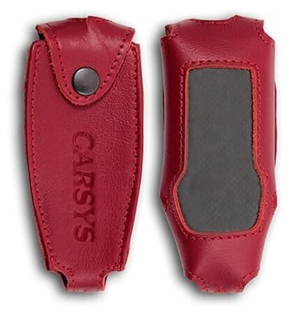 Кожаный чехол для толщиномера CARSYS DPM-816 красный