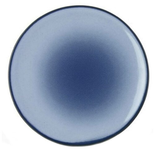Тарелка мелкая «Экинокс» фарфор, синяя, 16 см, REVOL