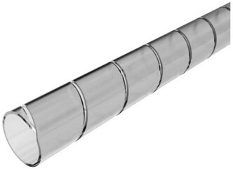 Держатель для проводов Rexant 07-7015 SWB-15 гибкий кабельный органайзер диаметр 15 мм длина 2 метра прозрачный