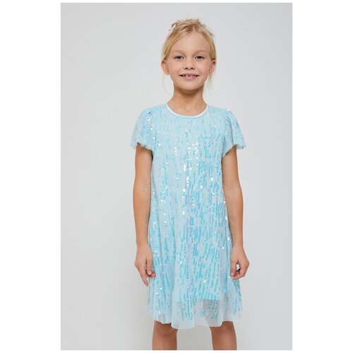 фото Платье sela размер 116 (6-7лет), 43 бирюзовый