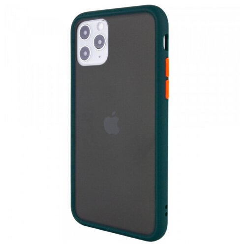 фото Противоударный матовый полупрозрачный чехол для iphone 12 / 12 pro roscase