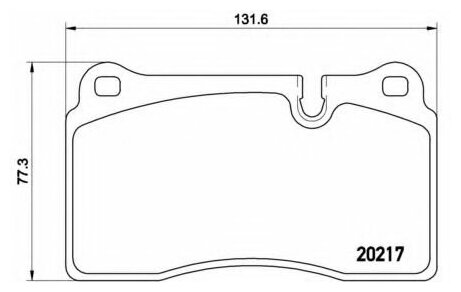 Колодки тормозные дисковые перед Brembo P 44 018