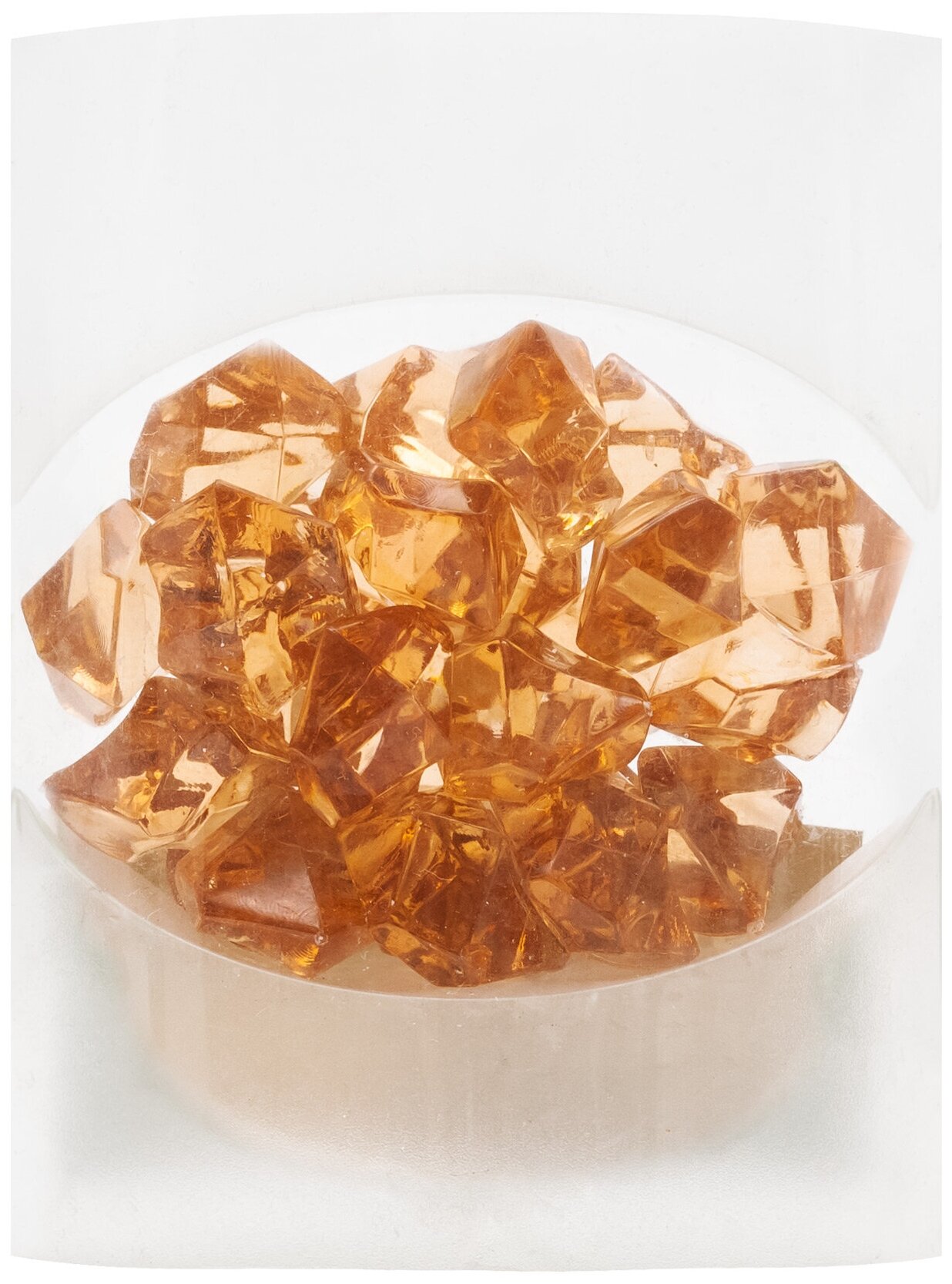 Декоративные кристаллы 70 г. оранжевый цвет (HT-017KF) - фотография № 2