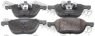 Дисковые тормозные колодки передние FEBEST 0501-CRF для Ford, Mazda, Nissan, Volvo (4 шт.)