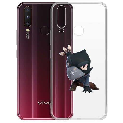 Чехол-накладка Clear Case Brawl Stars-Ворон для Vivo Y11/Y12/Y17 чехол накладка clear case brawl stars ворон для vivo v19