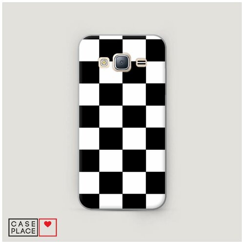 фото Чехол пластиковый samsung galaxy j3 2016 шахматная доска case place