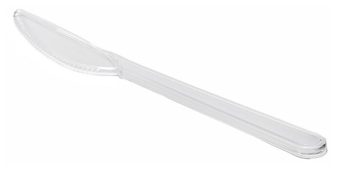 Набор одноразовых приборов Премиум №3 прозрачный 25шт. / пластиковые вилки и ножи - фотография № 3