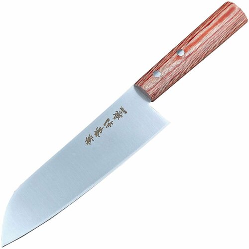 Нож кухонный Сантоку 165 мм, сталь DSR-1K6, рукоять Plywood - KANETSUNE