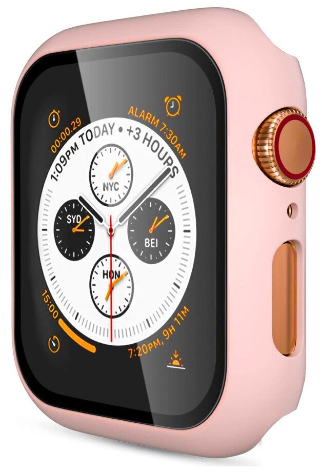 Чехол для часов Apple Watch 1/2/3 диагональю экрана 42 мм / Противоударный Кейс Бампер с технологией IPS.
