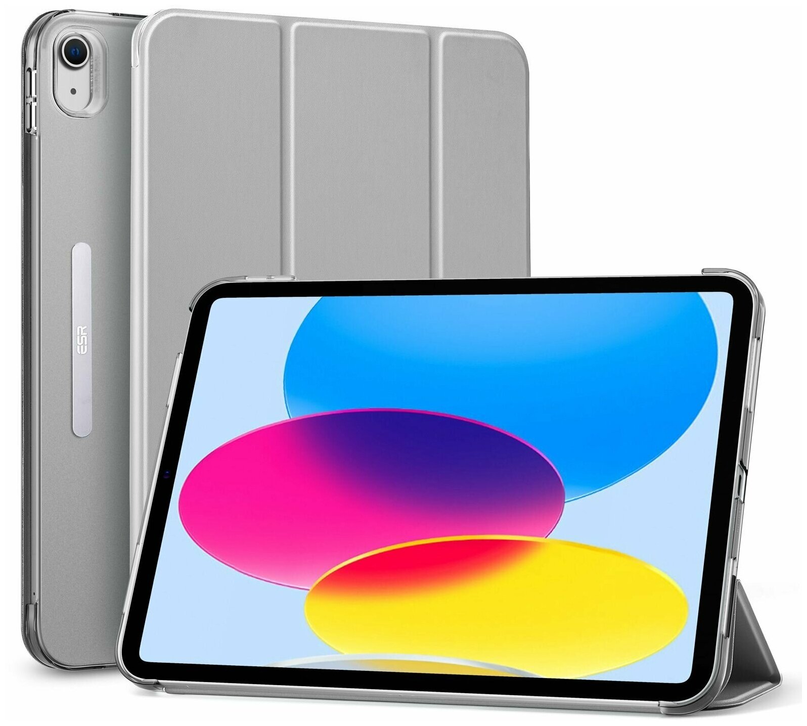 Чехол книжка ESR Ascend Trifold Case для iPad 10th Generation 2022 - Grey, серый