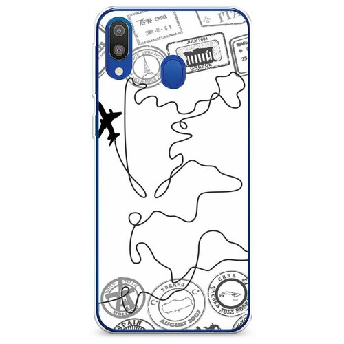 фото Силиконовый чехол "путешествие без границ" на samsung galaxy m20 / самсунг галакси м20 case place