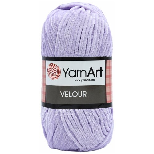 Пряжа YarnArt Velour (ЯрнАрт Велюр) 859 сиреневый 100% микрополиэстер 100г 170м 5 шт